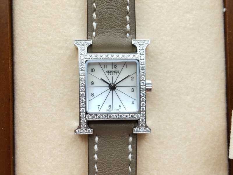 エルメス買取 Hウォッチ HH1.130 ダイヤ